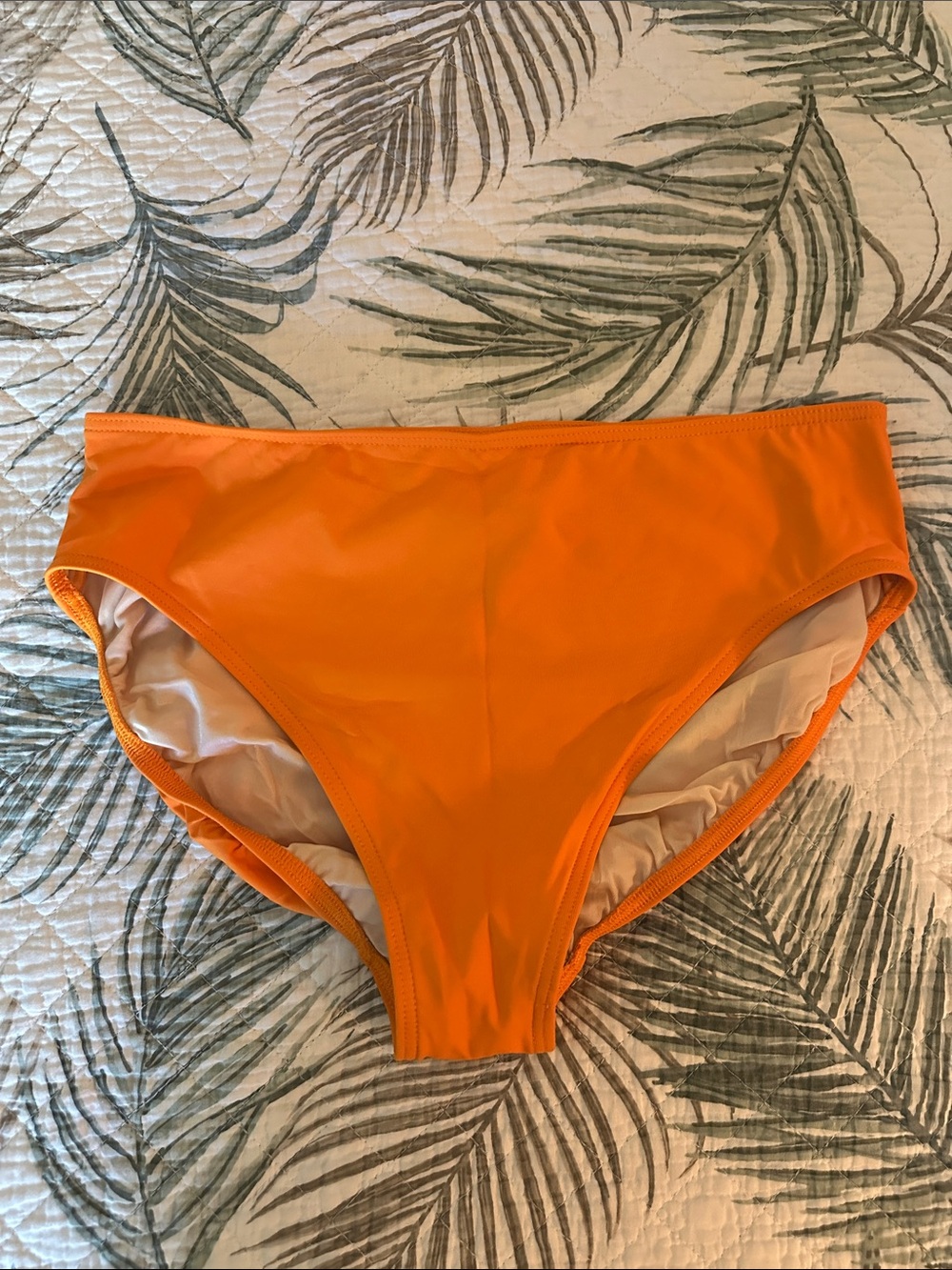 Lands' End Bright Orange Classic Bikini Bottom